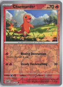 Charmander 004/165 Reverse Holo Scarlet & Violet 151
