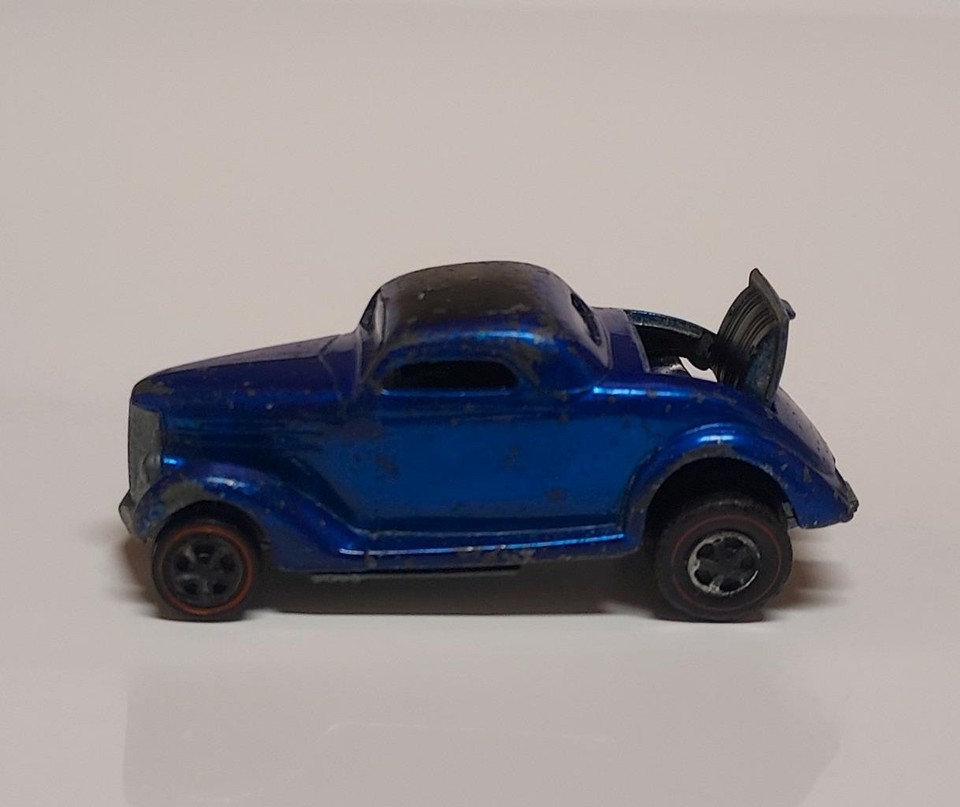 1969 Hot Wheels Redline Classic 36 Ford Coupe in Blue with 4 button ...
