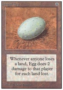 Magic/MTG Dingus Egg 2ED- Rare Englisch Light Played