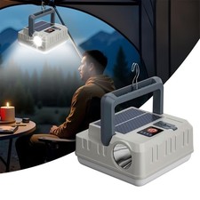 USB Solar Portable LED Flashlight Rechargeable Camping Tent Light Lantern Lamp..