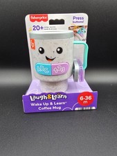 Fisher-Price Laugh & Learn Wake Up & Learn Coffee Mug/Tumbler – NIB