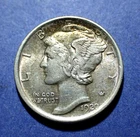 1920 Mercury Dime  AU