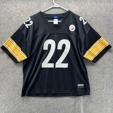 Vintage Duce Staley Pittsburgh Steelers Jersey Women XL Black Football Reebok 22