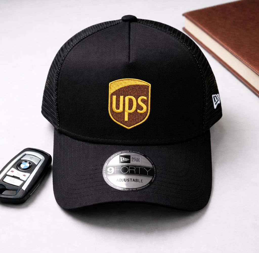 UPS Delivery Embroidered 9FORTY Trucker Hat Mesh Adjustable Work Cap