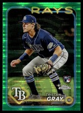 2024 Topps Chrome Green Tristan Gray Rookie 23/99 Tampa Bay Rays #8