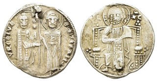 FITZ Serbien Stefan Uros Milutin 1282 Balkan Münze Mittelalter Silver µMAS1966