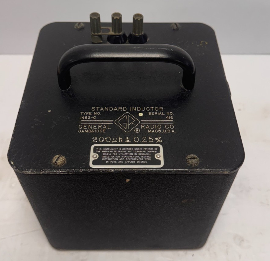 GR GENERAL RADIO COMAPNY STANDARD INDUCTOR TYPE 1482-C 200mH 0.25% (PARTS)