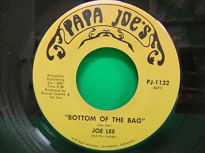 Joe Lee and his Combo Bottom Of The Bag / Close To You 45 Papa Joe's PJ 1132