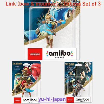 amiibo リンク3点セット set-3 amiibo Breath of the Wild The Legend of Zelda Link riding