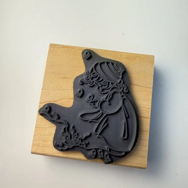 冬天的歌~雪鸟~珍贵时刻橡皮图章~3"X 3"~Stampendous UQ006 — 第 2/4 张图片