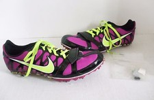 NIKE WOMENS ZOOM RIVAL S 6 456811 GRAPE BLACK VOLT SPRINT TRACK 9  SPIKES. BC