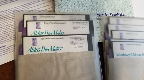Aldus PageMaker v3.0 Apple Macintosh Diskettes Manuals 5.25 Diskettes - Picture 6 of 11