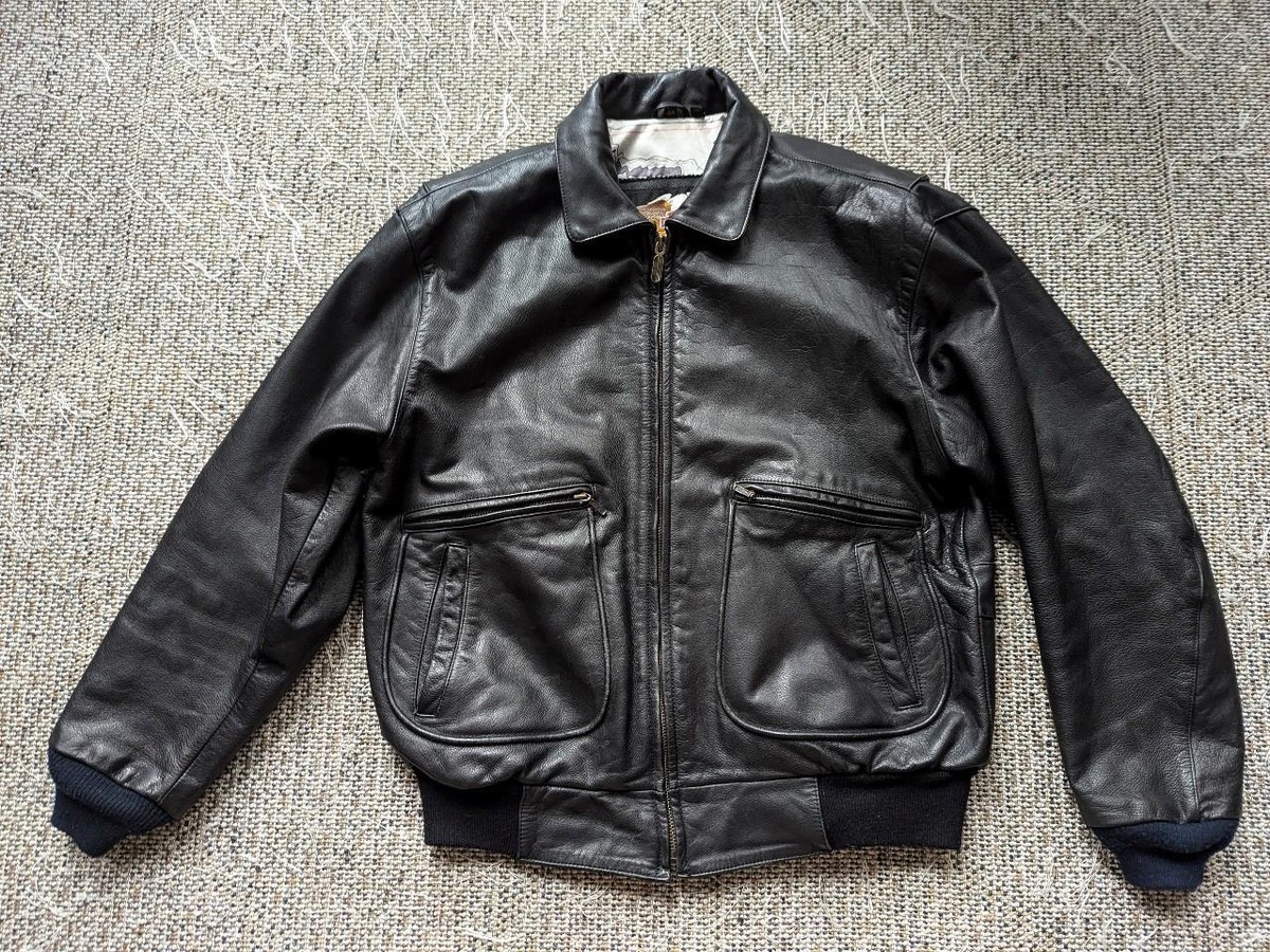 vintage 1990s leather HARLEY DAVIDSON motorcycle jacket 44 vintage 1990s leather HARLEY DAVIDSON motorcycle jacket 44