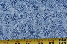 By 1/2 Yd, 46" Wide, Navy Print on Cream Quilt Fabric, P4089