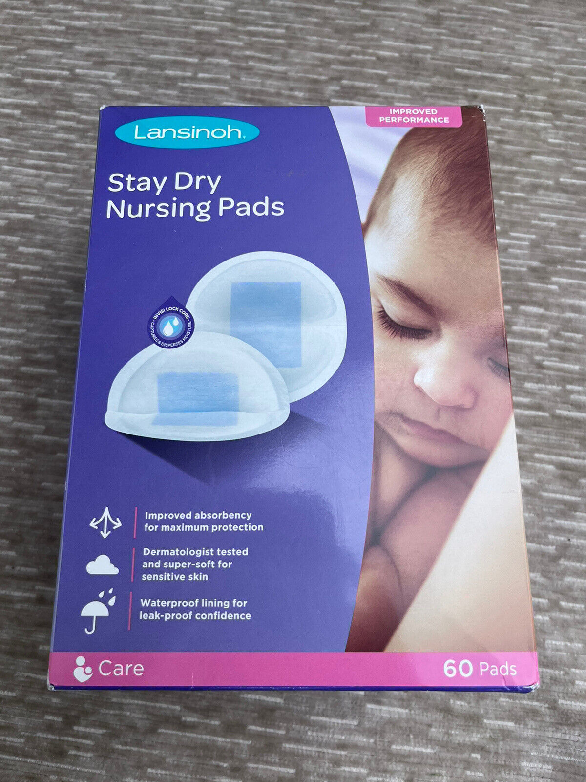 Lansinoh Stay Dry Disposable Nursing Pads 60 Count NEW/SEALED