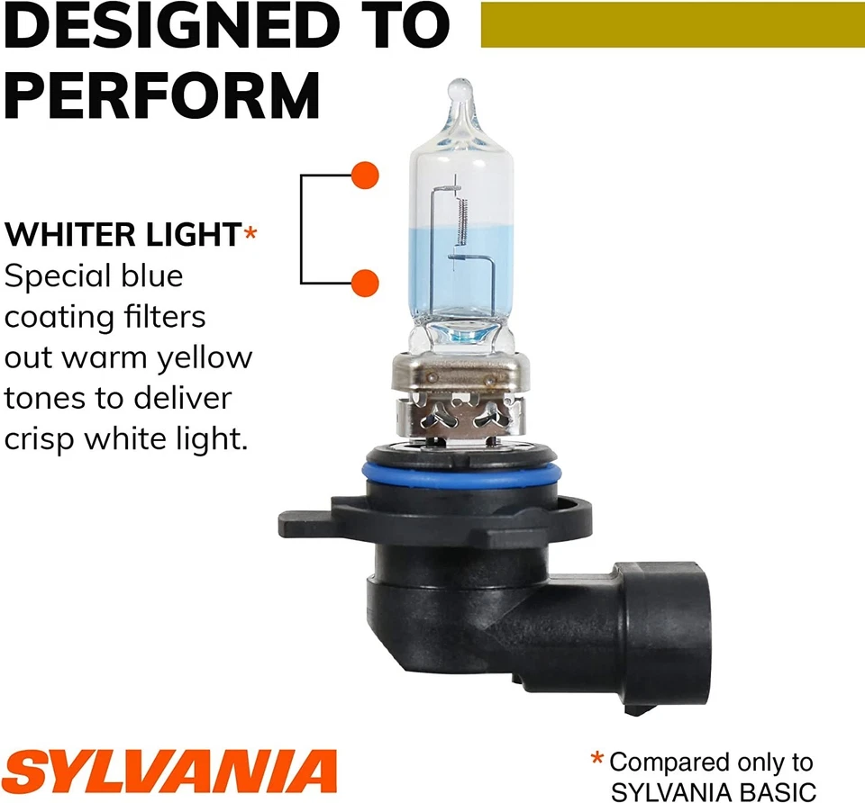 Sylvania Silverstar ZXE Gold 9012 HIR2 55W Two Bulbs Headlight Stock Made in USA - Image 4 of 4