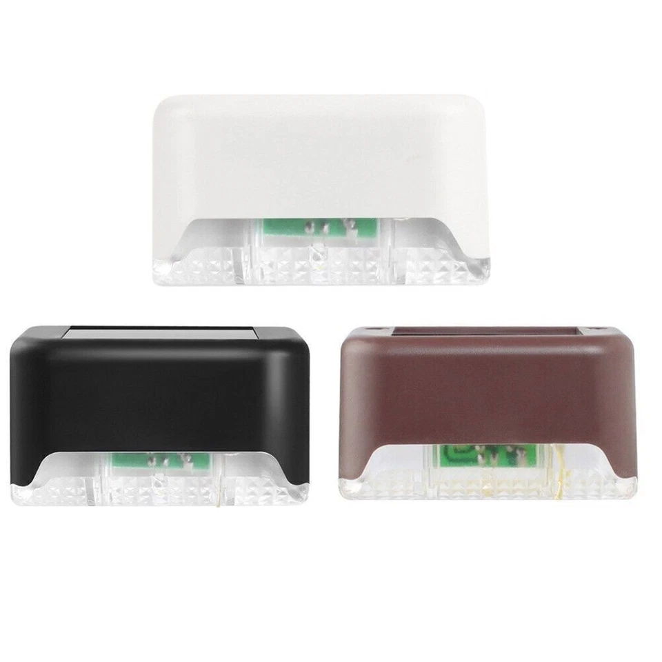 Solar LED Deck Lights Path Outdoor Garden Patio Pathway Stairs Step Fence Lamps - Image 3 of 4