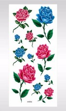 rose flower temporary tattoo ribs lower back