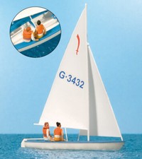 Preiser 10676 H0 Segler (1). Segelboot "Korsar