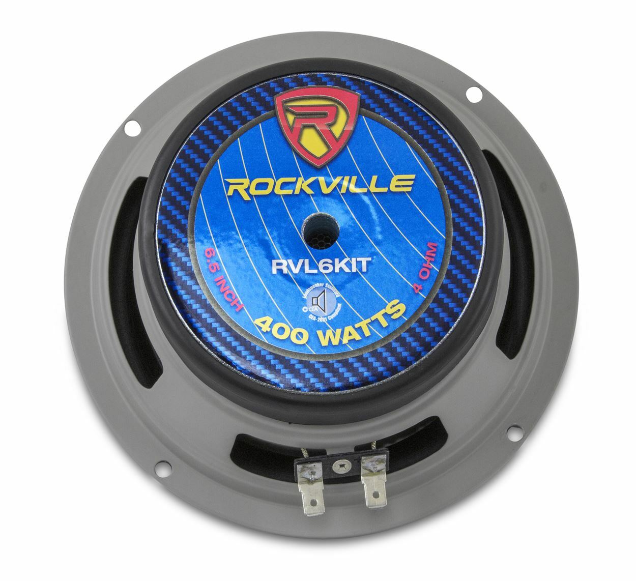Rockville RVL6KIT 65 800 ВтПара Компонентных автомобильных аудиодинамиков с алюминиевым конусом