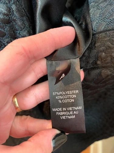 ELIE TAHARI Embossed Alligator Pattern Little Black Cocktail Party Dress SZ 12 - Picture 8 of 9