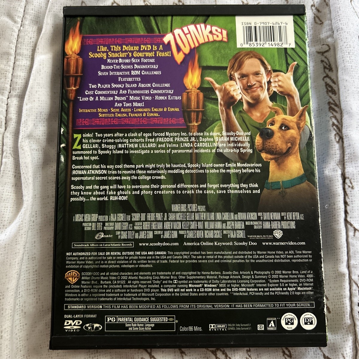 Scooby-Doo - The Movie (DVD, 2002, Full Frame) | eBay