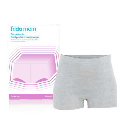 Frida Mom Disposable Postpartum Underwear for Women, Boyshort 8 Count Breathable