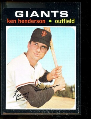 1971 TOPPS #155 KEN HENDERSON GIANTS NRMINT E016602