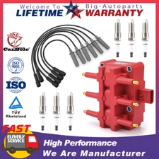 Ignition Coil & Iridium Spark Plugs & Wire Set For Chrysler Town & Country 3.8L