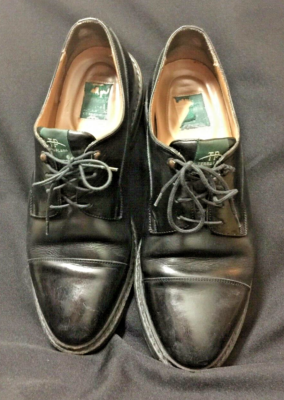 No様 Terra Plana Men's Black Leather Lace Up Morgan Shoes sz 10 53120
