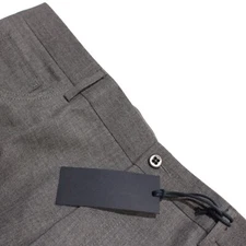 Zanella NWT 5 Pocket Jean Cut Pants Size 38 US In Solid Gray 100% Wool