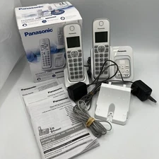Panasonic KX-TGD532W 2-Handset Cordless Phone telephone w/ digital Answering