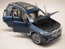 BMW X7 bleu, voiture miniature