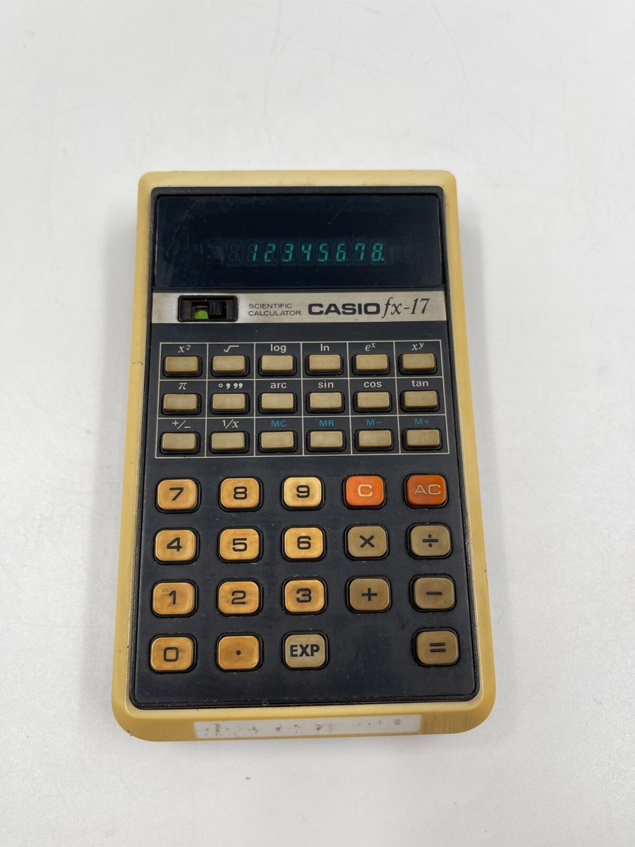 Rare & Vintage 1976 CASIO fx-17 Scientific Calculator Japan Work