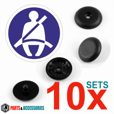 6x Cintura Fibbia Stopper pulsanti titolari BORCHIE FERMO Pin Clip Universale
