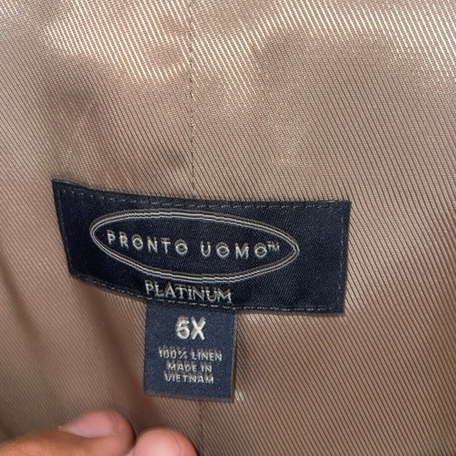 Formal Pronto Uomo 5X Vest 100% Linen - Picture 3 of 3