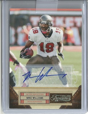 2011 Timeless Treasures Mike Williams Autogramm Buccaneers Serial #7/15