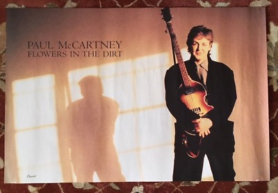 PAUL McCARTNEY Flowers In The Dirt rare promotional poster from 