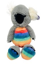 FAO Schwarz Dreamies Plush Gray Koala with Rainbow Body 17 Soft Toy New w Tag