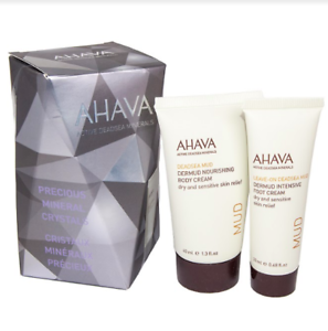 AHAVA Dead Sea Minerals Mud Body And Foot Cream Set For Dry And