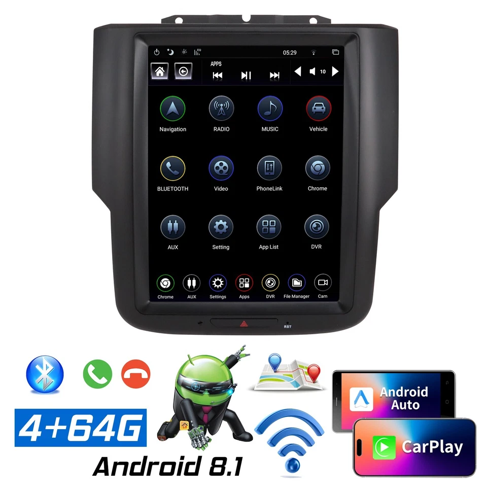 Linkswell GEN 4 Android Car Radio Stereo For Dodge RAM 1500 2500 3500 2013-2018 - Image 3 of 4