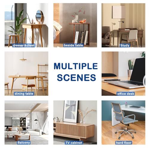 Clear Plastic Table Protector PVC Tablecloth Cover 60" x 34" New Clear