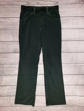 Vintage 70s JC Penny Corduroy Bootcut Flare Pants USA Women's 6 28" x28 Green