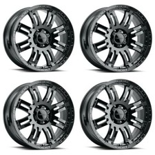Set 4 16 Vision 375 Warrior Gloss Black 16x8 Wheels 6x5.5 6x139.7 0mm Rims Set 4 16 Vision 375 Warrior Gloss Black 16x8 Wheels 6x5.5 6x139.7 0mm Rims