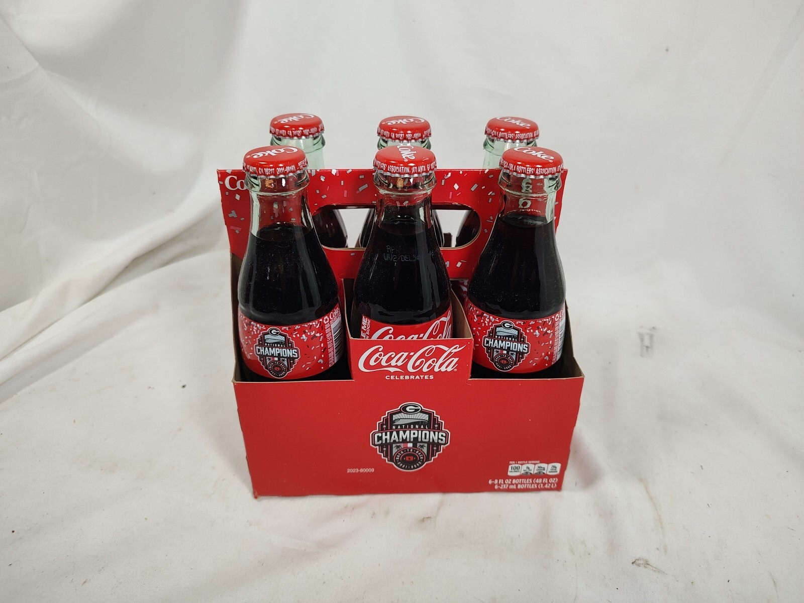 NEW 6 PACK Bulldogs 2022 National Champions Coca Cola UGA Coke