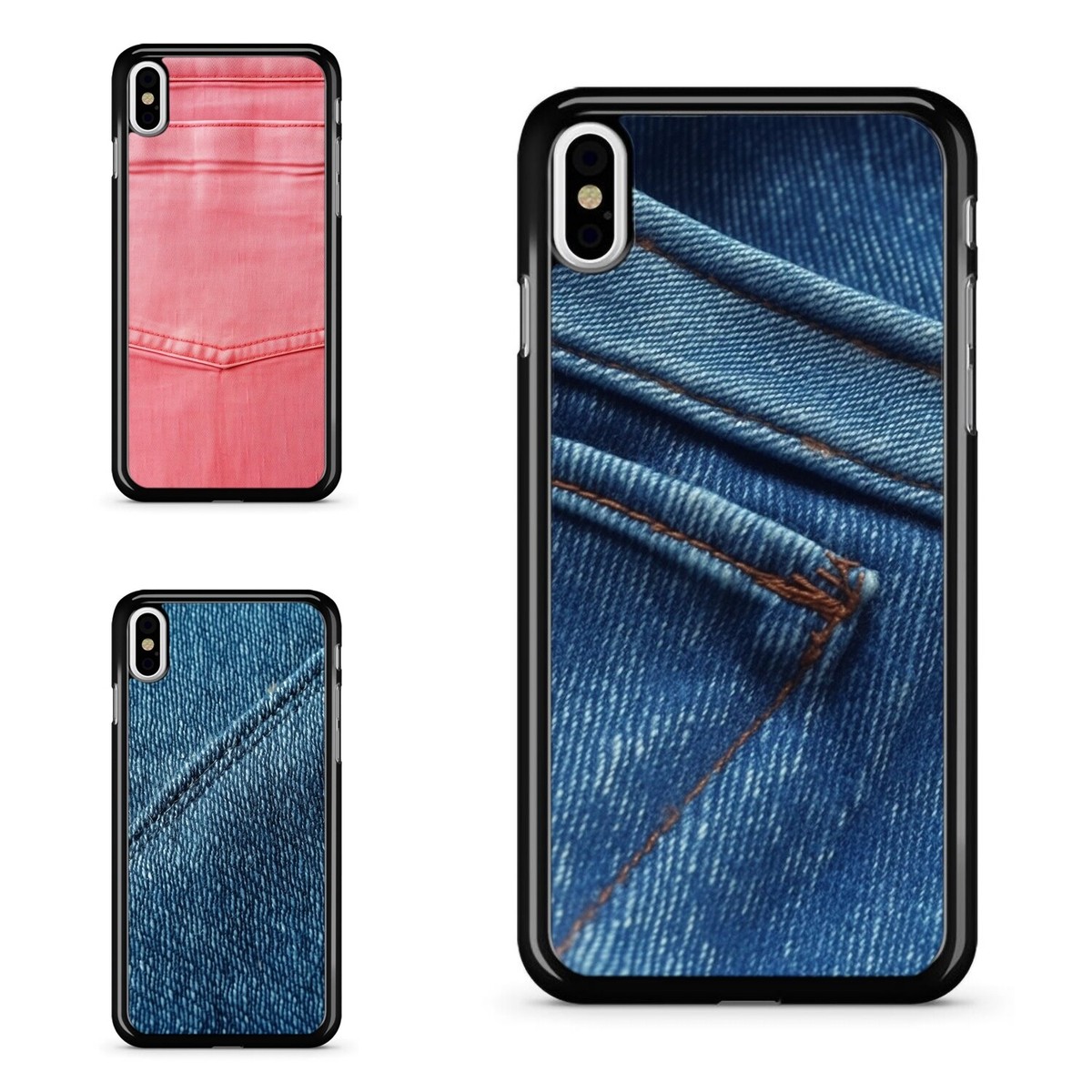 jeans pocket pattern For Apple iPhone 12 13 14 15 16 Pro Max TPU
