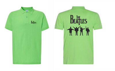 POLOSHIRT THE BEATLES ROCK BAND MUSIK LENNON MCCARTNEY STARR HARRISON fabfour