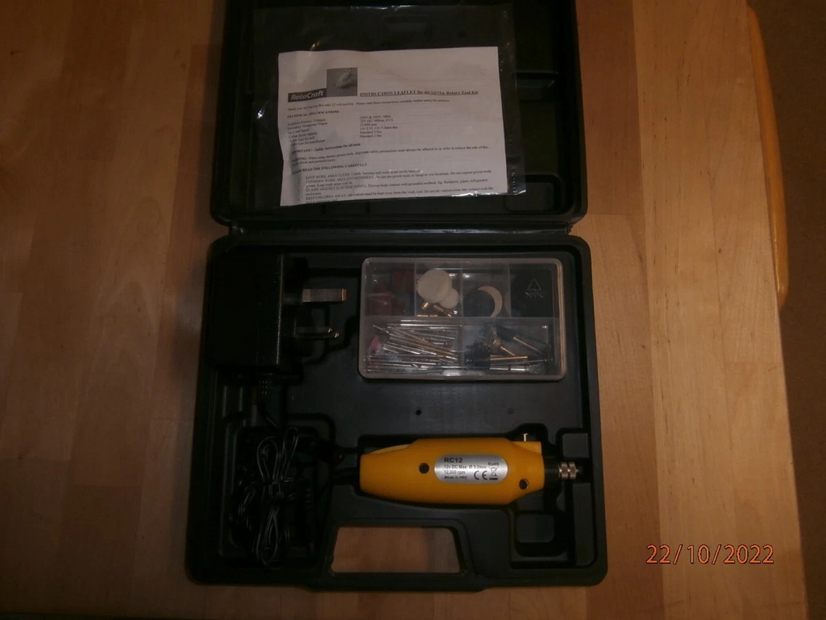 Kit D'Outils Rotacraft RC12/75A Avec 75 Accessoires Pour Modélisme - Neuf