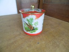 Alte Blech Dose Kaffee Blechdose EDUSCHO Bremen Fasan Blumen Vintage retro rund