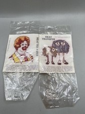 McDonald's 1977 Fun to Go Test Heat Transfers Fry Guys - Ronald McDonald